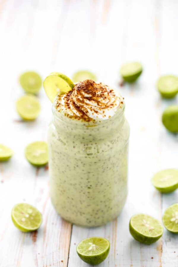 Avocado Key-lime Chia Pudding